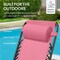 Best Choice Products Folding Outdoor Zero Gravity Rocking Lounge Chair w/ Headrest Pillow